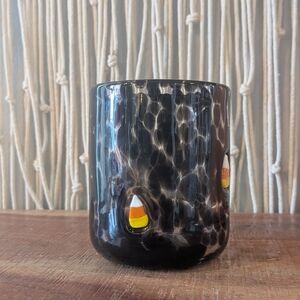 NEW Anthropologie Mystic Icon Juice Glass - Candy Corn (B)